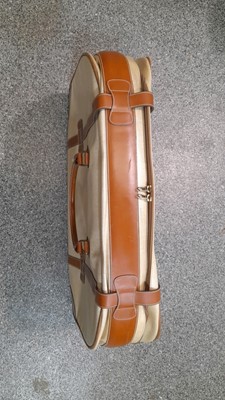 Lot 265 - ALFA ROMEO SUITCASE BESPOKE GTV SHAPE TAN LEATHER & CREAM