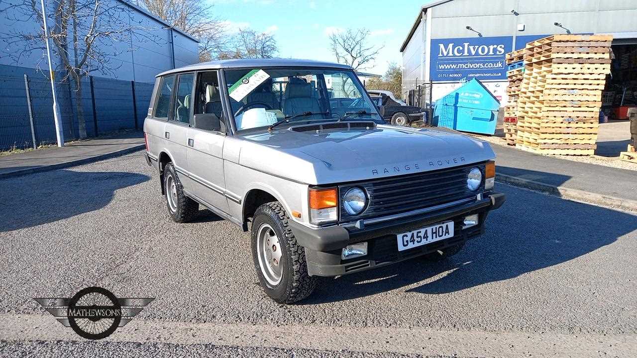 Lot 433 - 1990 LAND ROVER RANGE ROVER VOGUE EFI