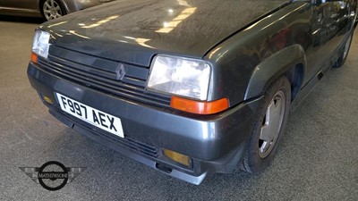 Lot 728 - 1988 RENAULT 5 GT TURBO