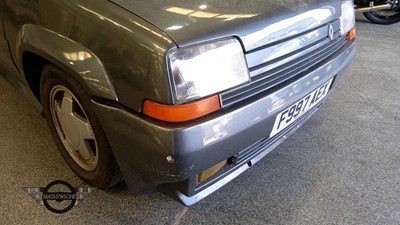 Lot 728 - 1988 RENAULT 5 GT TURBO