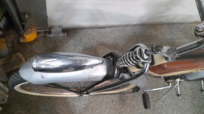 Lot 640 - COLUMBIA BUILT 1950 BEACH CRUISER BROWN + CREAM