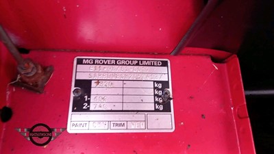 Lot 536 - 2001 MG MGF