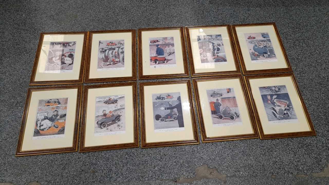 Lot 118 - 10 X FRAMED PRINTS SIGNED BY GEORGE E STUDDY (1920'S)