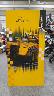 Lot 365 - AN ORIGINAL PIECE OF DISPLAY FROM JORDAN GRAND PRIX , FROM 1998/1999 1M X 2M