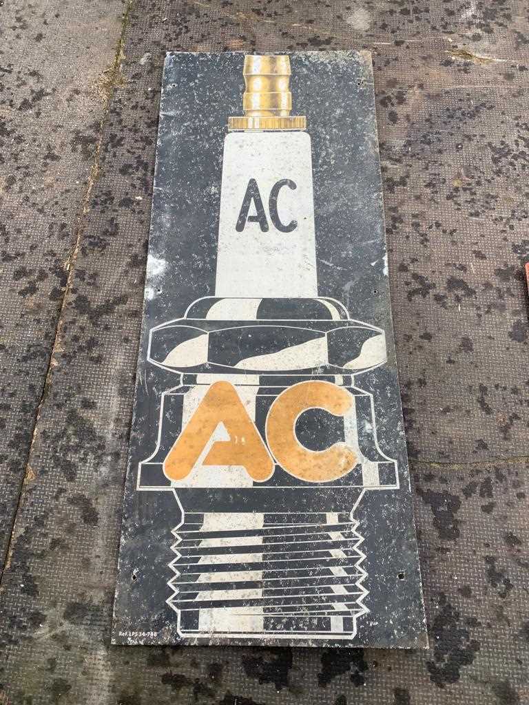 Lot 185 - AC PLUG SIGN  32" x 13"