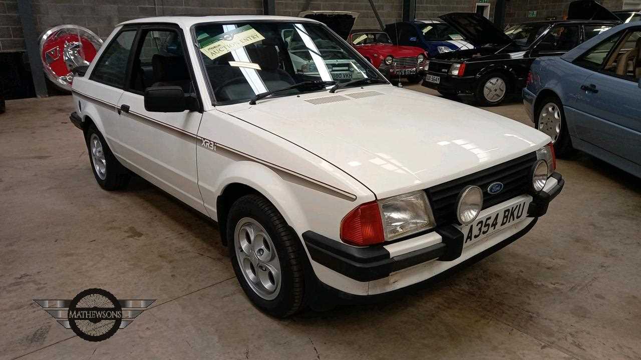 Lot 247 - 1984 FORD ESCORT XR3I
