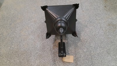 Lot 250 - VINTAGE STYLE MET POLICE WALL MOUNTED LANTERN 15" X 12" OVERALL L 30"