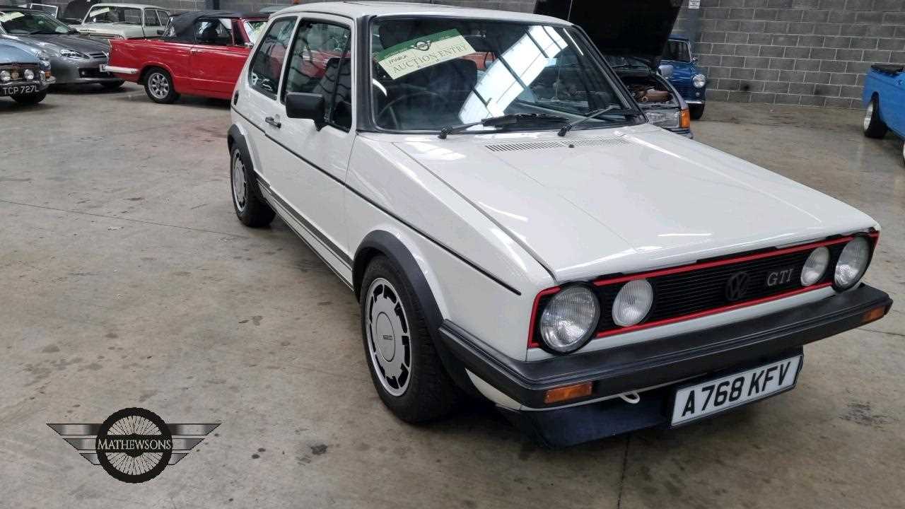 Lot 103 - 1983 VOLKSWAGEN GOLF GTI