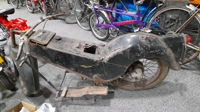 Lot 102 - LE VELOCETTE PROJECT BIKE & PALLET OF SPARES