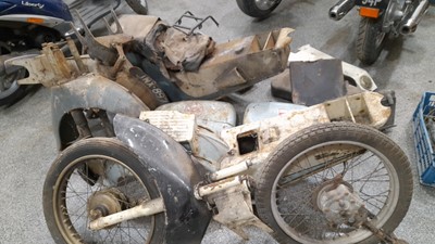 Lot 102 - LE VELOCETTE PROJECT BIKE & PALLET OF SPARES