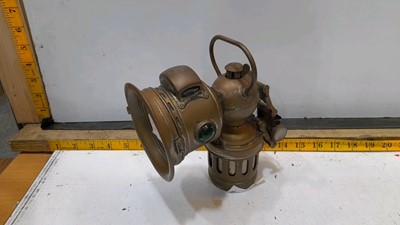 Lot 344 - CARBIDE& 1X MINERS SAFETY LAMP