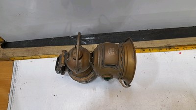 Lot 344 - CARBIDE& 1X MINERS SAFETY LAMP