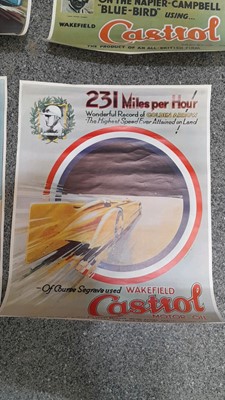 Lot 66 - 4X CASTROL MOTOR OIL POSTERS