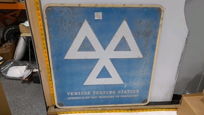 Lot 32 - MOT TEST STATION + PARKING SIGNS
