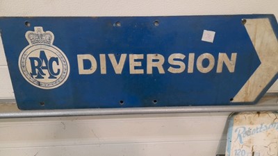 Lot 49 - SILVERSTONE SIGN , RAC SIGN & PHARMACY WALL THERMOMETER