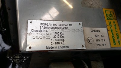 Lot 325 - 1998 MORGAN 4/4