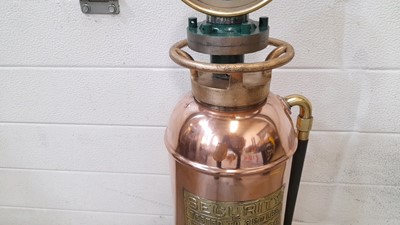 Lot 278 - COPPER FIRE EXTINGUISHER