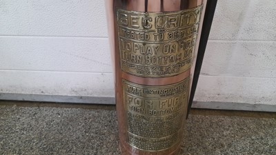 Lot 278 - COPPER FIRE EXTINGUISHER