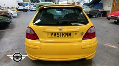 Lot 99 - 2001 MG ZR