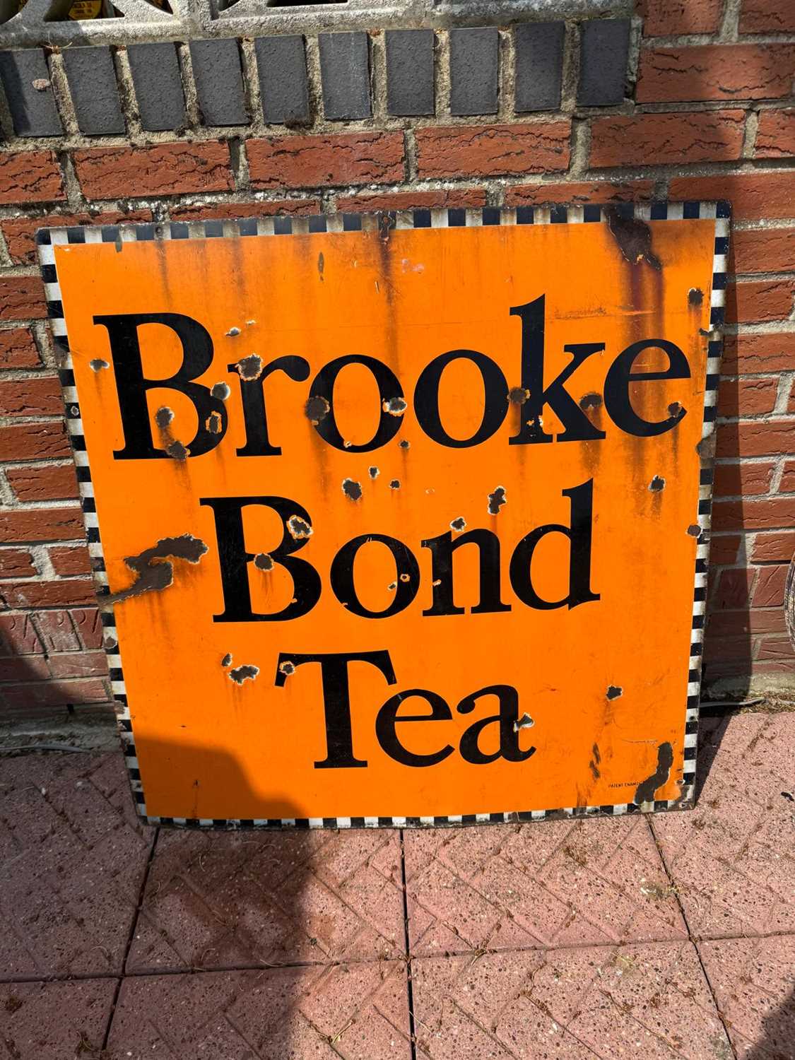 Lot 22 - BROOKE BOND TEA ENAMEL SIGN 40" X 40"