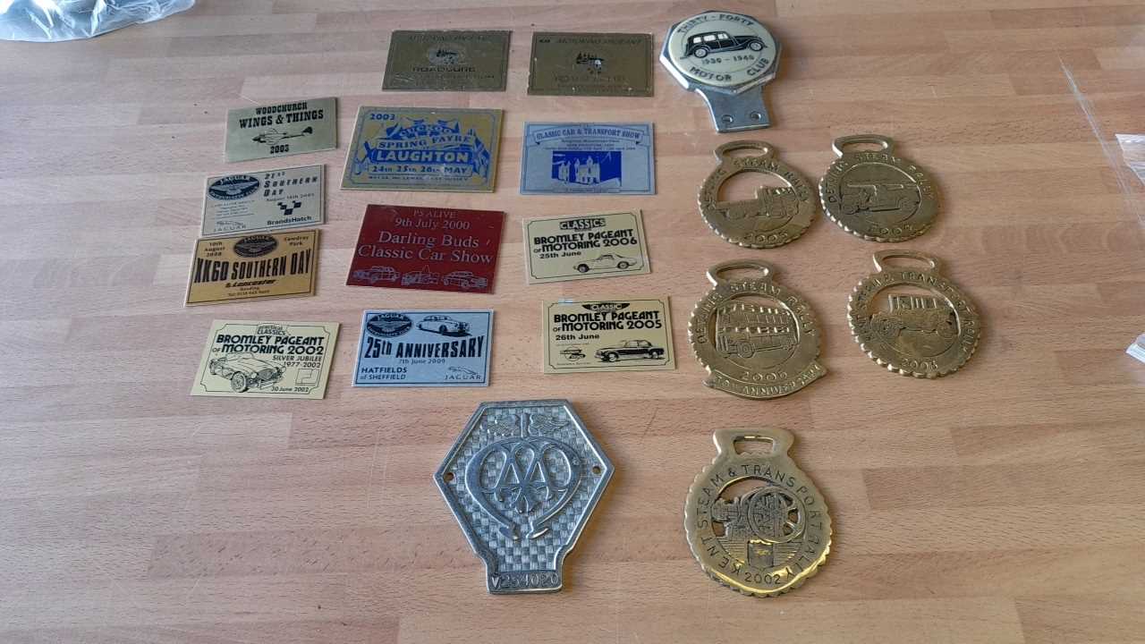 Lot 503 - SELECTION OF CAR SHOW PLAQUES & CAR BADGES