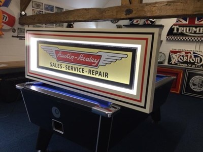Lot 157 - LARGE ILLUMINATED AUSTIN HEALEY SIGN