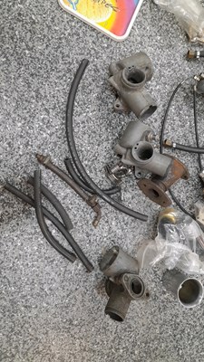 Lot 344 - MOTORCYCLE CARBS,FLOAT CHAMBERS, PETROL TAPS & MONOBLOC JETS