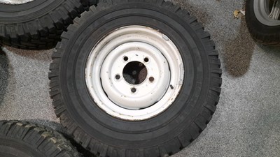 Lot 883 - 5 X MICHELIN XZL 7.50 R16C OFF ROAD (4x4)TYRES FITTED TO LAND ROVER STEEL WHEELS
