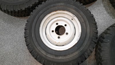 Lot 883 - 5 X MICHELIN XZL 7.50 R16C OFF ROAD (4x4)TYRES FITTED TO LAND ROVER STEEL WHEELS