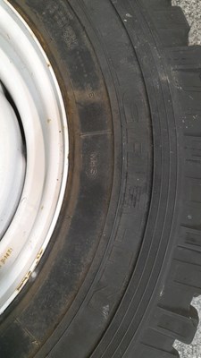 Lot 883 - 5 X MICHELIN XZL 7.50 R16C OFF ROAD (4x4)TYRES FITTED TO LAND ROVER STEEL WHEELS