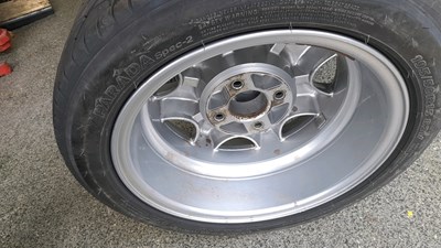 Lot 640 - 4 X FORD RS ALLOY WHEELS FITTED WITH YOKOHAMA 195/ R50-15