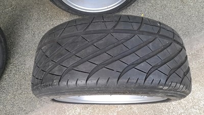 Lot 640 - 4 X FORD RS ALLOY WHEELS FITTED WITH YOKOHAMA 195/ R50-15