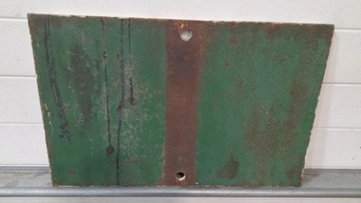 Lot 113 - SOUTHERN RAILWAY WARNING 1924 CAST IRON SIGN 28" X 16"
