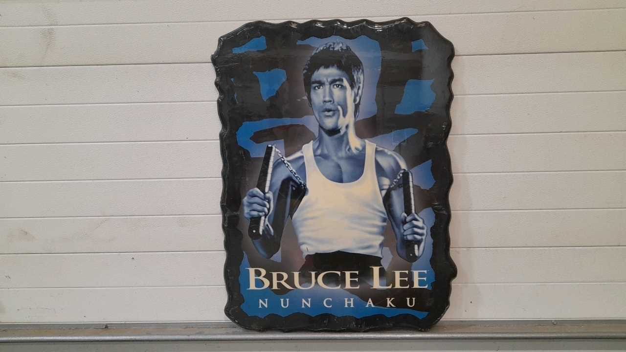 Lot 167 - BRUCE LEE PLAQUE 39" X 30" ( ALL PROCEEDS TO CHARITY )