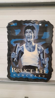 Lot 167 - BRUCE LEE PLAQUE 39" X 30" ( ALL PROCEEDS TO CHARITY )