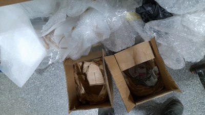 Lot 71 - PAIR OF MARSHAL HEADLIGHTS & PAIR OF LUCAS HORNS