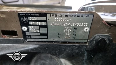 Lot 870 - 1985 BMW 320 I