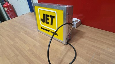Lot 163 - JET QUALITY PETROL LIGHT UP SIGN 13" x 10"