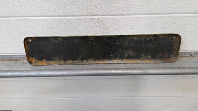 Lot 359 - TICKETS ENAMEL RAILWAY SIGN 18" X 4"
