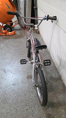 Lot 257 - RALEIGH MINI BURNER IN CHROME WITH RED AND BLACK LETTERING