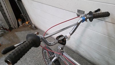 Lot 257 - RALEIGH MINI BURNER IN CHROME WITH RED AND BLACK LETTERING