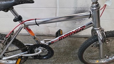 Lot 257 - RALEIGH MINI BURNER IN CHROME WITH RED AND BLACK LETTERING