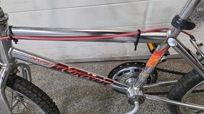 Lot 257 - RALEIGH MINI BURNER IN CHROME WITH RED AND BLACK LETTERING