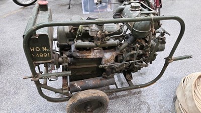 Lot 485 - COVENTRY CLIMAX GODIVA FIRE PUMP+ ACCESSORIES