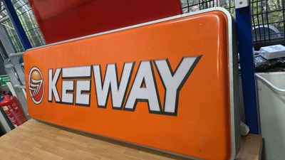 Lot 635 - KEEWAY LIGHT UP SIGN 54" X 20"