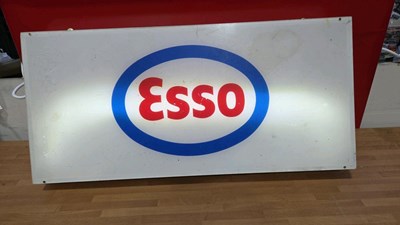 Lot 735 - ESSO LIGHT UP SIGN 31" X 15"