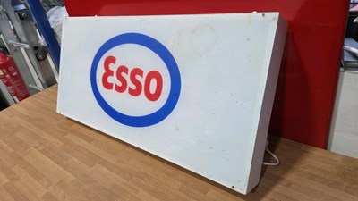 Lot 735 - ESSO LIGHT UP SIGN 31" X 15"