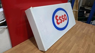 Lot 735 - ESSO LIGHT UP SIGN 31" X 15"