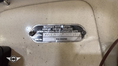Lot 404 - 1963 MORRIS MINOR 1000