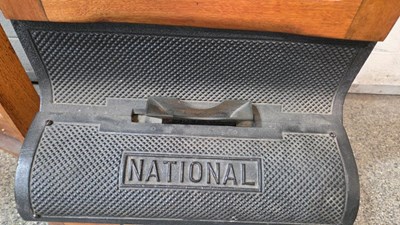 Lot 179 - NATIONAL ELECTRIC VINTAGE CLOCKING IN MACHINE WITH CARD STORAGE